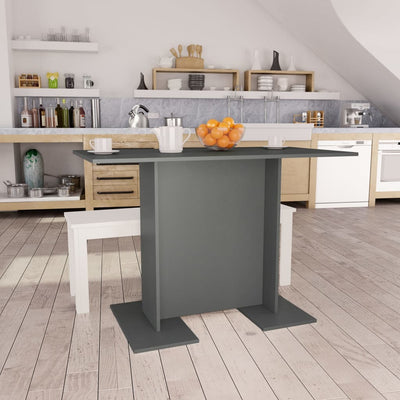 Dealsmate  Dining Table Grey 110x60x75 cm Chipboard