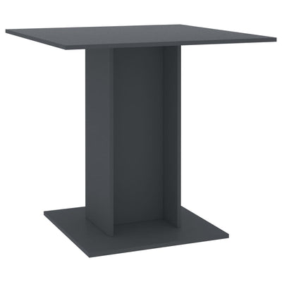 Dealsmate  Dining Table Grey 80x80x75 cm Engineered Wood