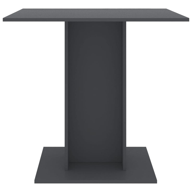 Dealsmate  Dining Table Grey 80x80x75 cm Engineered Wood