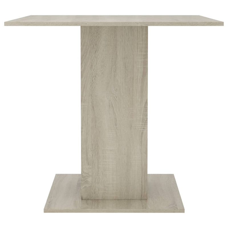Dealsmate  Dining Table Sonoma Oak 80x80x75 cm Engineered Wood