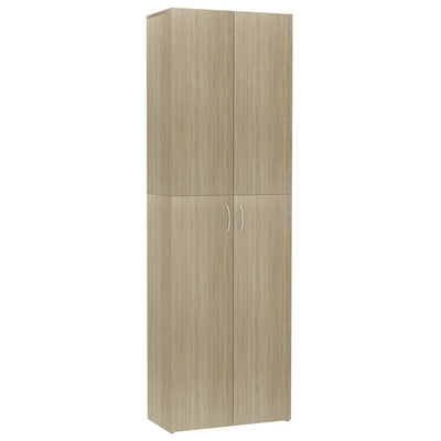 Dealsmate  Office Cabinet Sonoma Oak 60x32x190 cm Engineered Wood