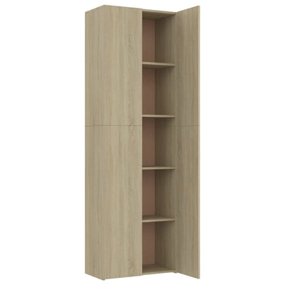 Dealsmate  Office Cabinet Sonoma Oak 60x32x190 cm Engineered Wood