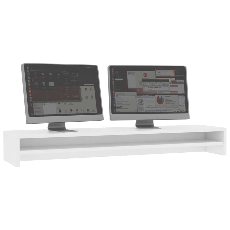 Dealsmate  Monitor Stand White 100x24x13 cm Engineered Wood
