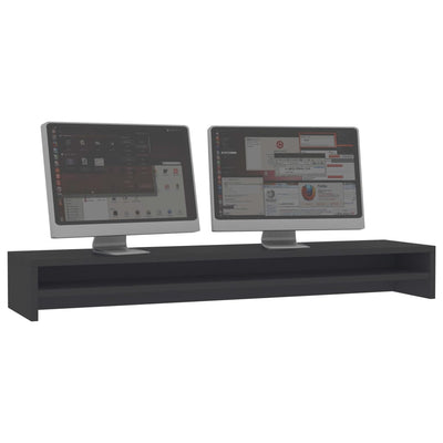 Dealsmate  Monitor Stand Grey 100x24x13 cm Engineered Wood