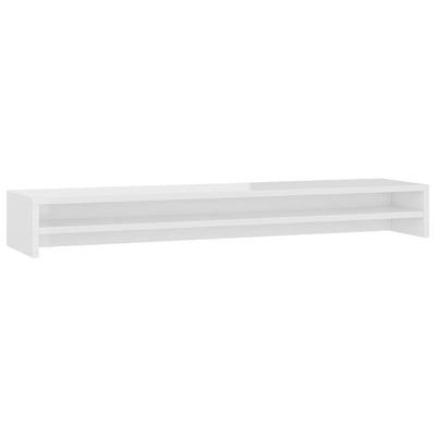 Dealsmate  Monitor Stand High Gloss White 100x24x13 cm Engineered Wood