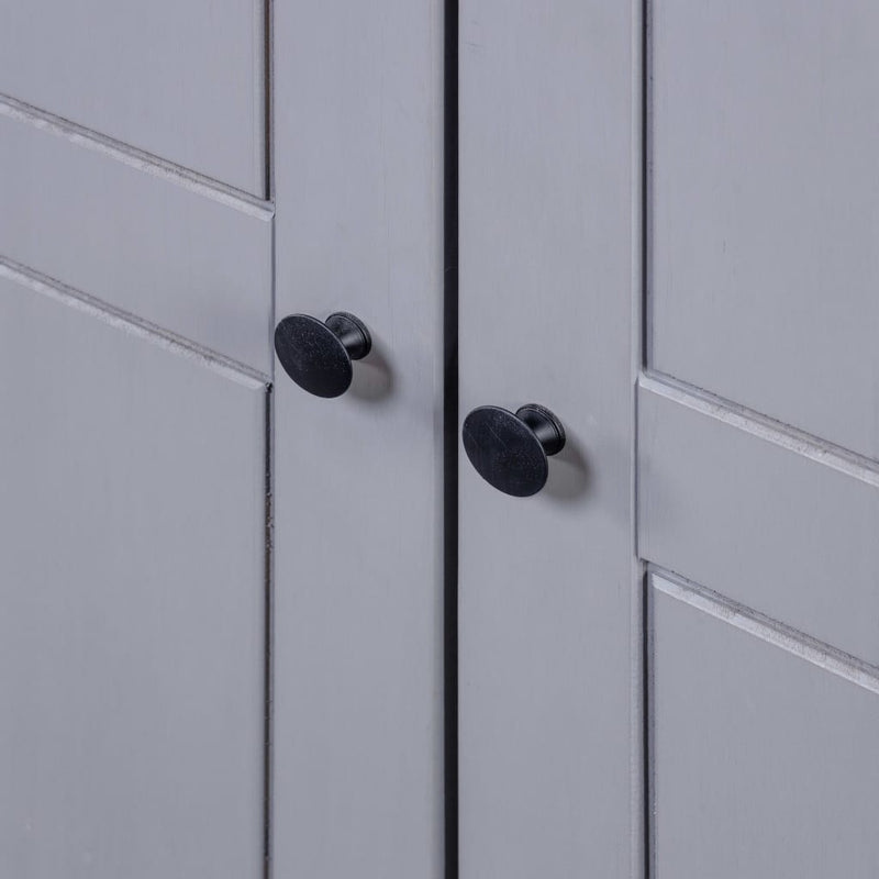Dealsmate  Wardrobe Grey 80x50x171.5 cm Solid Pine Panama Range