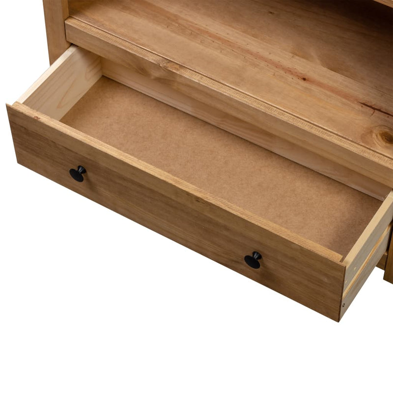 Dealsmate  Bookcase 80x35x110 cm Solid Pine Wood Panama Range