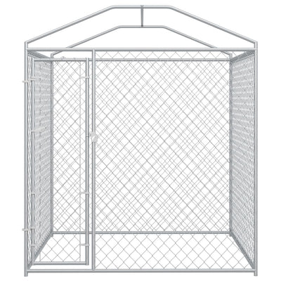 Dealsmate  Outdoor Dog Kennel with Canopy Top 193x193x225 cm