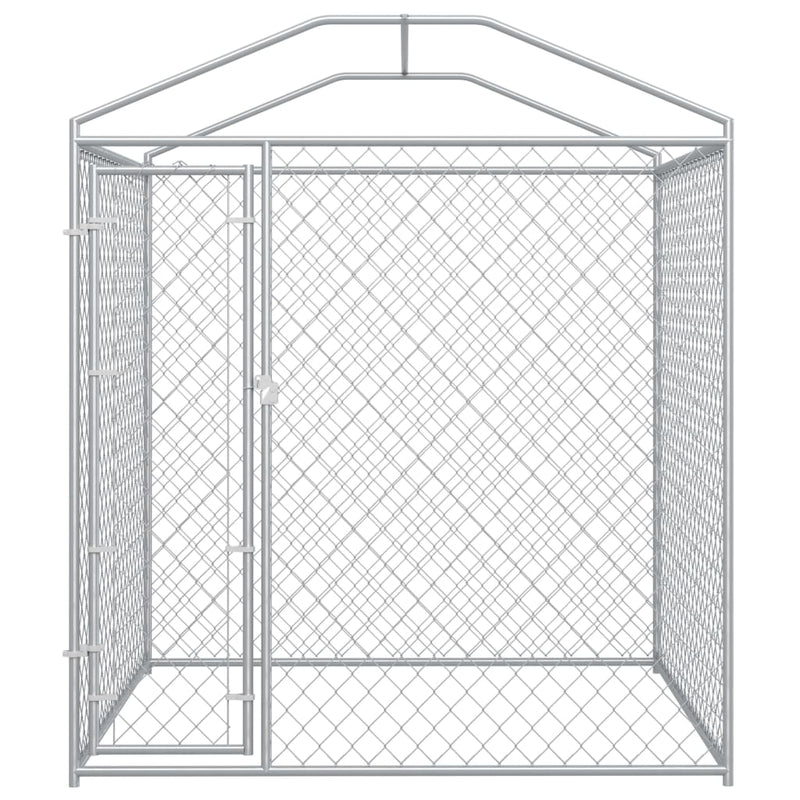Dealsmate  Outdoor Dog Kennel with Canopy Top 193x193x225 cm
