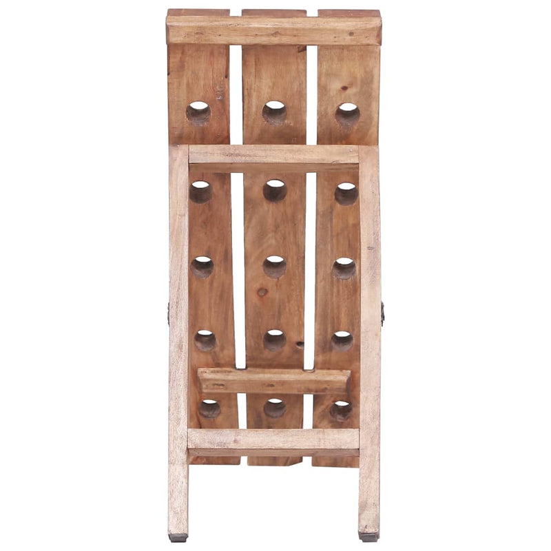 Dealsmate  Wine Rack for 15 Bottles 26x50x70 cm Solid Reclaimed Wood