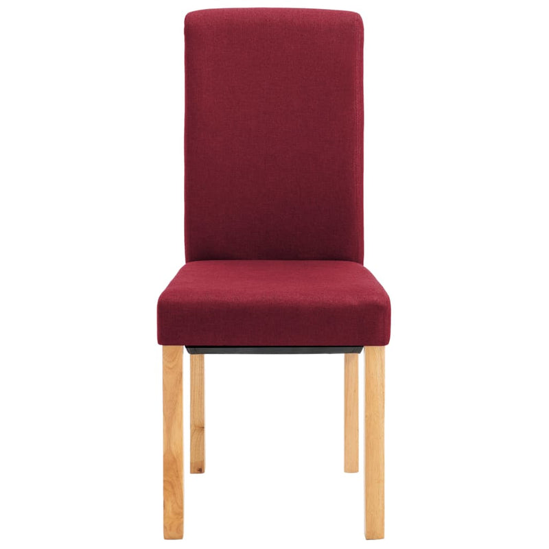 Dealsmate  Dining Chairs 6 pcs Red Fabric