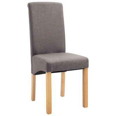 Dealsmate  Dining Chairs 6 pcs Taupe Fabric