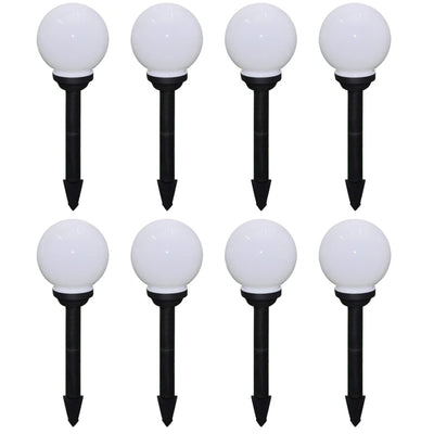 Dealsmate  Outdoor Pathway Lamps 8 pcs LED 15 cm with Ground Spike