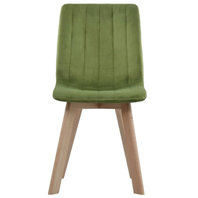 Dealsmate  Dining Chairs 2 pcs Green Velvet