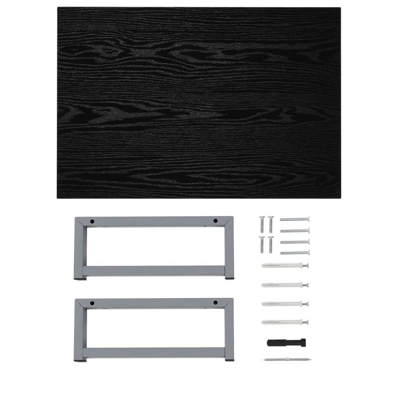 Dealsmate  Bathroom Furniture Black 60x40x16.3 cm