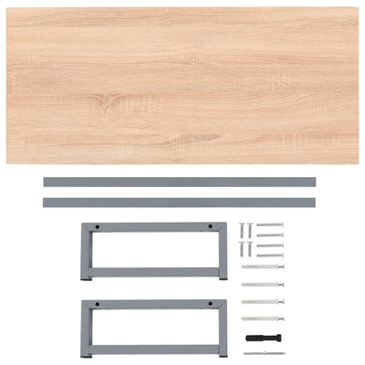 Dealsmate  Bathroom Furniture Oak 90x40x16.3 cm