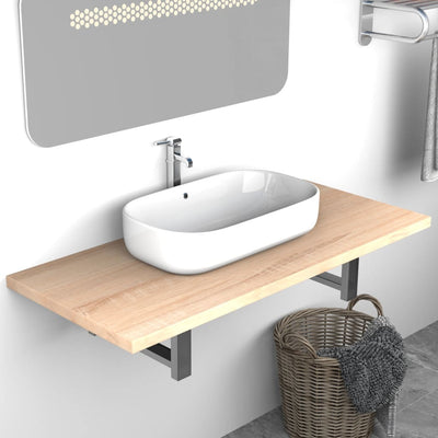 Dealsmate  Bathroom Furniture Oak 90x40x16.3 cm