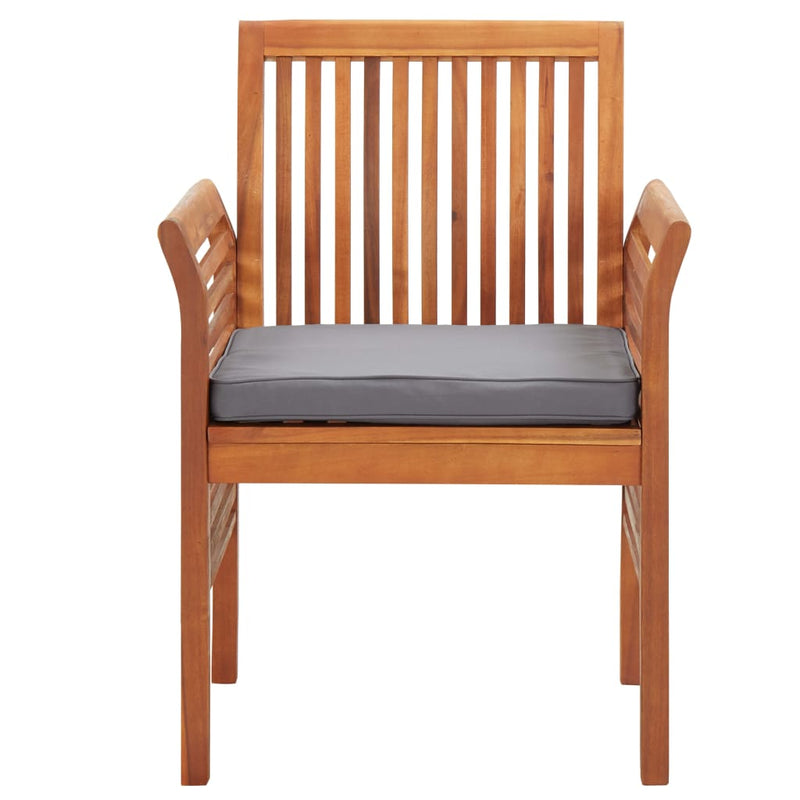 Dealsmate  Garden Dining Chair with Cushion Solid Acacia Wood