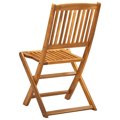 Dealsmate  Folding Outdoor Chairs 4 pcs Solid Acacia Wood