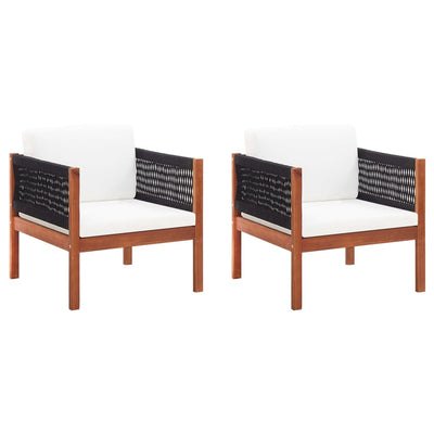 Dealsmate  Garden Chairs 2 pcs Solid Acacia Wood
