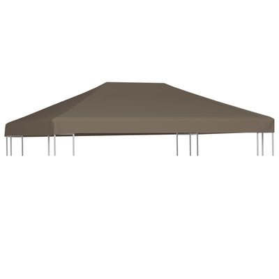 Dealsmate  Gazebo Top Cover 310 g/m² 3x3 m Taupe