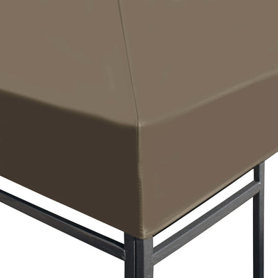 Dealsmate  Gazebo Top Cover 310 g/m² 3x3 m Taupe