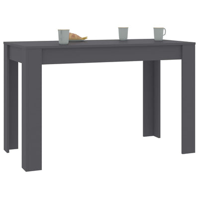 Dealsmate  Dining Table Grey 120x60x76 cm Engineered Wood
