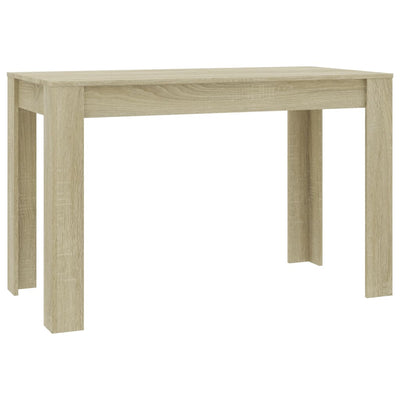 Dealsmate  Dining Table Sonoma Oak 120x60x76 cm Engineered Wood