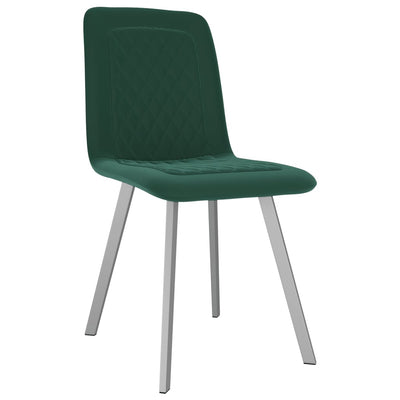 Dealsmate  Dining Chairs 2 pcs Green Velvet