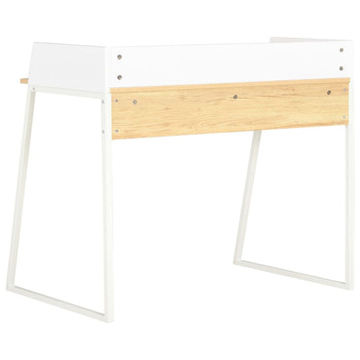 Dealsmate  Desk White and Oak 90x60x88 cm