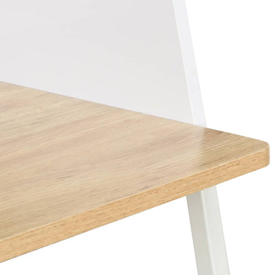 Dealsmate  Desk White and Oak 90x60x88 cm
