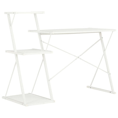 Dealsmate  Desk with Shelf White 116x50x93 cm