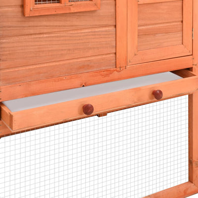 Dealsmate  Chicken Coop with Nest Box Solid Fir Wood