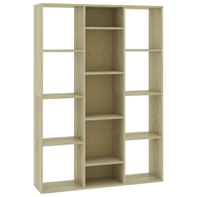 Dealsmate  Room Divider/Book Cabinet Sonoma Oak 100x24x140 cm Engineered Wood
