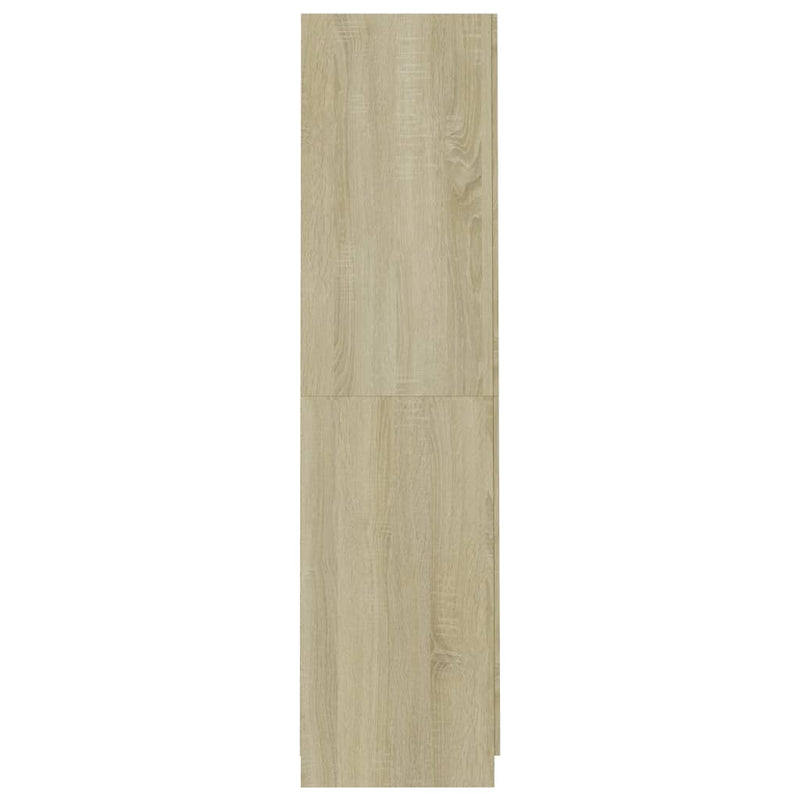 Dealsmate  Wardrobe Sonoma Oak 90x52x200 cm Chipboard