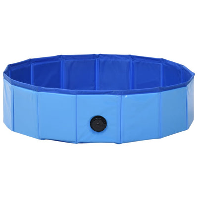 Dealsmate  Foldable Dog Swimming Pool Blue 80x20 cm PVC