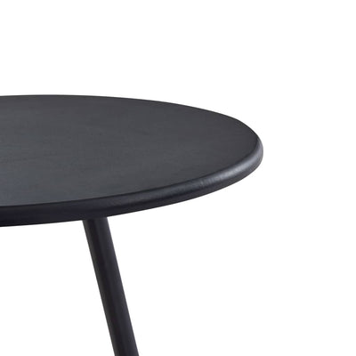 Dealsmate  Bar Table Black 60x107.5 cm MDF