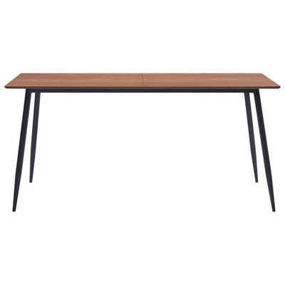 Dealsmate  Dining Table Brown 160x80x75 cm MDF