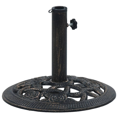 Dealsmate  Umbrella Base Black and Bronze 9 kg 40 cm Cast Iron