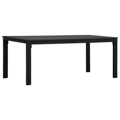 Dealsmate 47880  Coffee Table Black 98x48x39 cm HDPE Wood Look