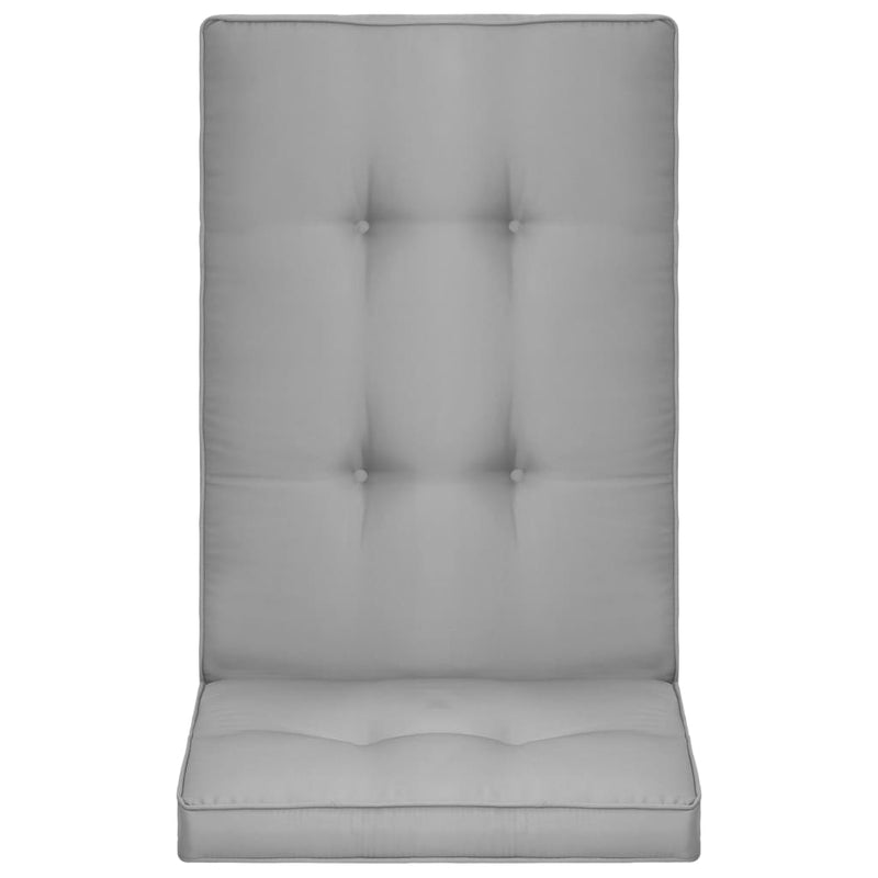Dealsmate  Garden Chair Cushions 4 pcs Grey 120x50x5 cm