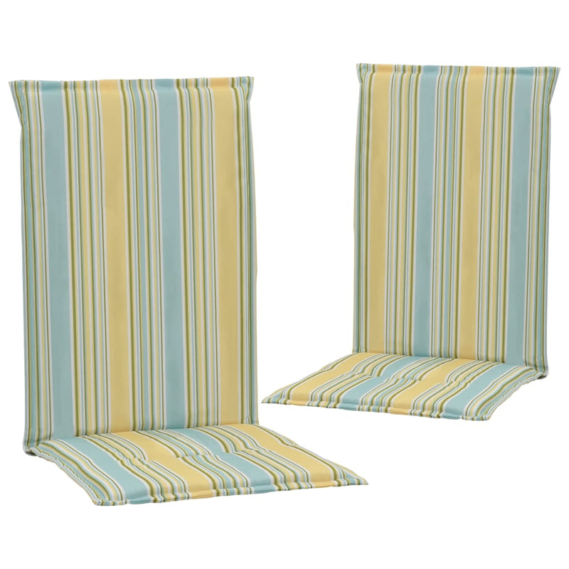 Dealsmate  Printed Garden Chair Cushions 2 pcs Multicolour 120x50x3 cm
