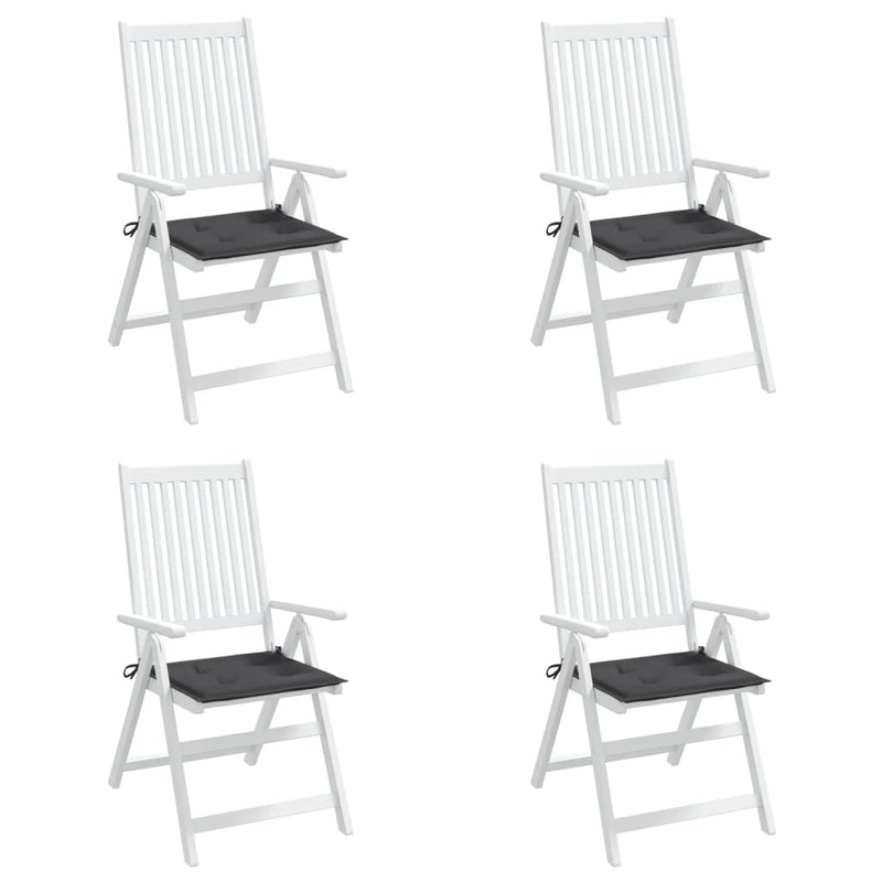 Dealsmate  Garden Chair Cushions 4 pcs Anthracite 40x40x3 cm Oxford Fabric
