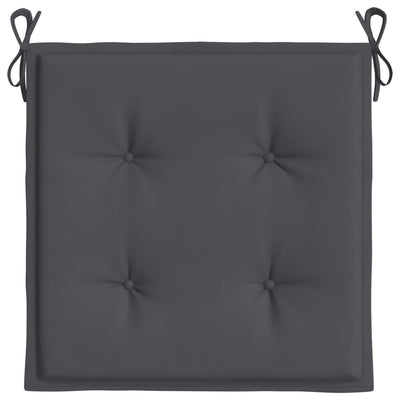 Dealsmate  Garden Chair Cushions 4 pcs Anthracite 40x40x3 cm Oxford Fabric