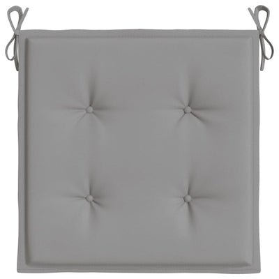 Dealsmate  Garden Chair Cushions 4 pcs Grey 40x40x3 cm Oxford Fabric