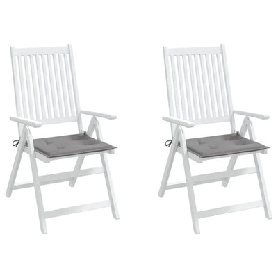 Dealsmate  Garden Chair Cushions 2 pcs Grey 50x50x3 cm Oxford Fabric