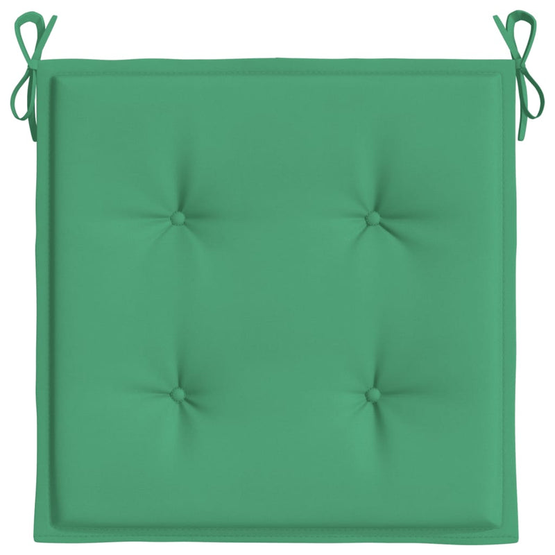 Dealsmate  Garden Chair Cushions 2 pcs Green 50x50x3 cm Oxford Fabric