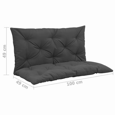 Dealsmate  Cushion for Swing Chair Anthracite 100 cm Fabric