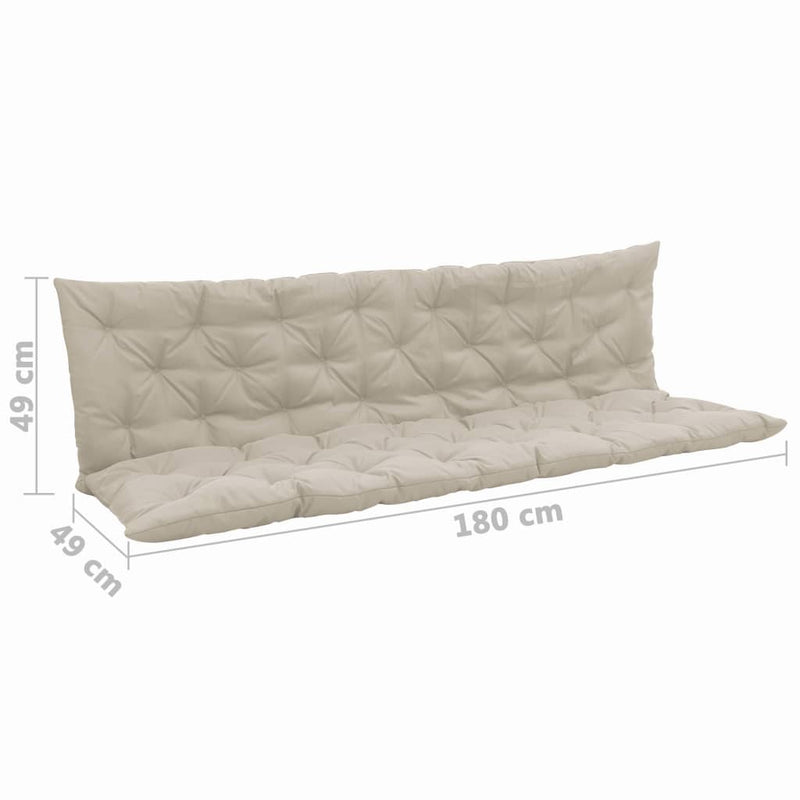 Dealsmate  Cushion for Swing Chair Cream 180 cm Fabric