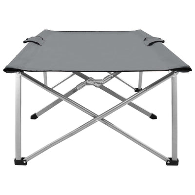 Dealsmate  Camping Bed 206x75x45 cm XXL Grey